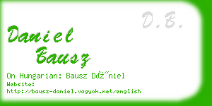 daniel bausz business card